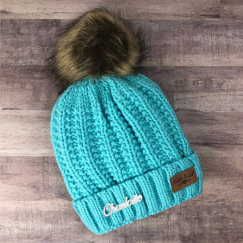 Personalized Name Kids Knit Hat - Image 3