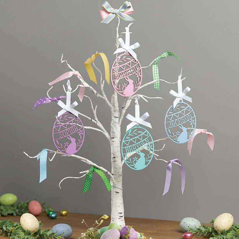 Personalized Painted Wood Easter Egg