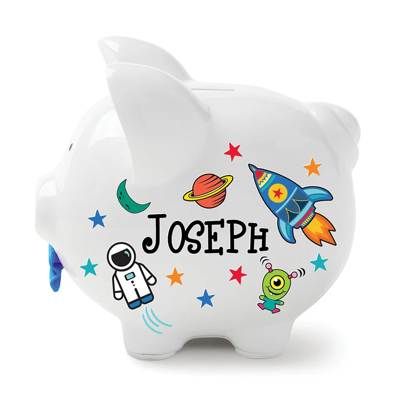 Personalized Piggy Bank White - Image 3