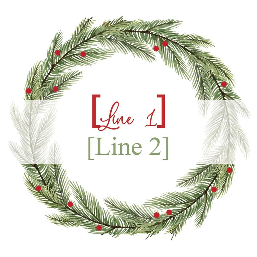 Personalized Pine Branches Glass Ornament - Image 3