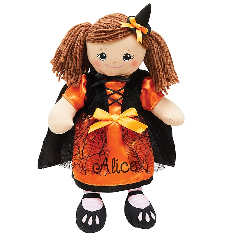 Personalized Rag Doll with Halloween Dress - Image 5