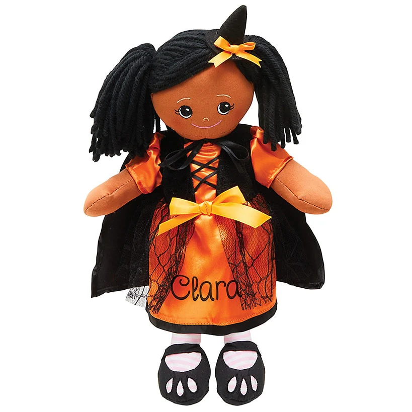 Personalized Rag Doll with Halloween Dress - Image 7