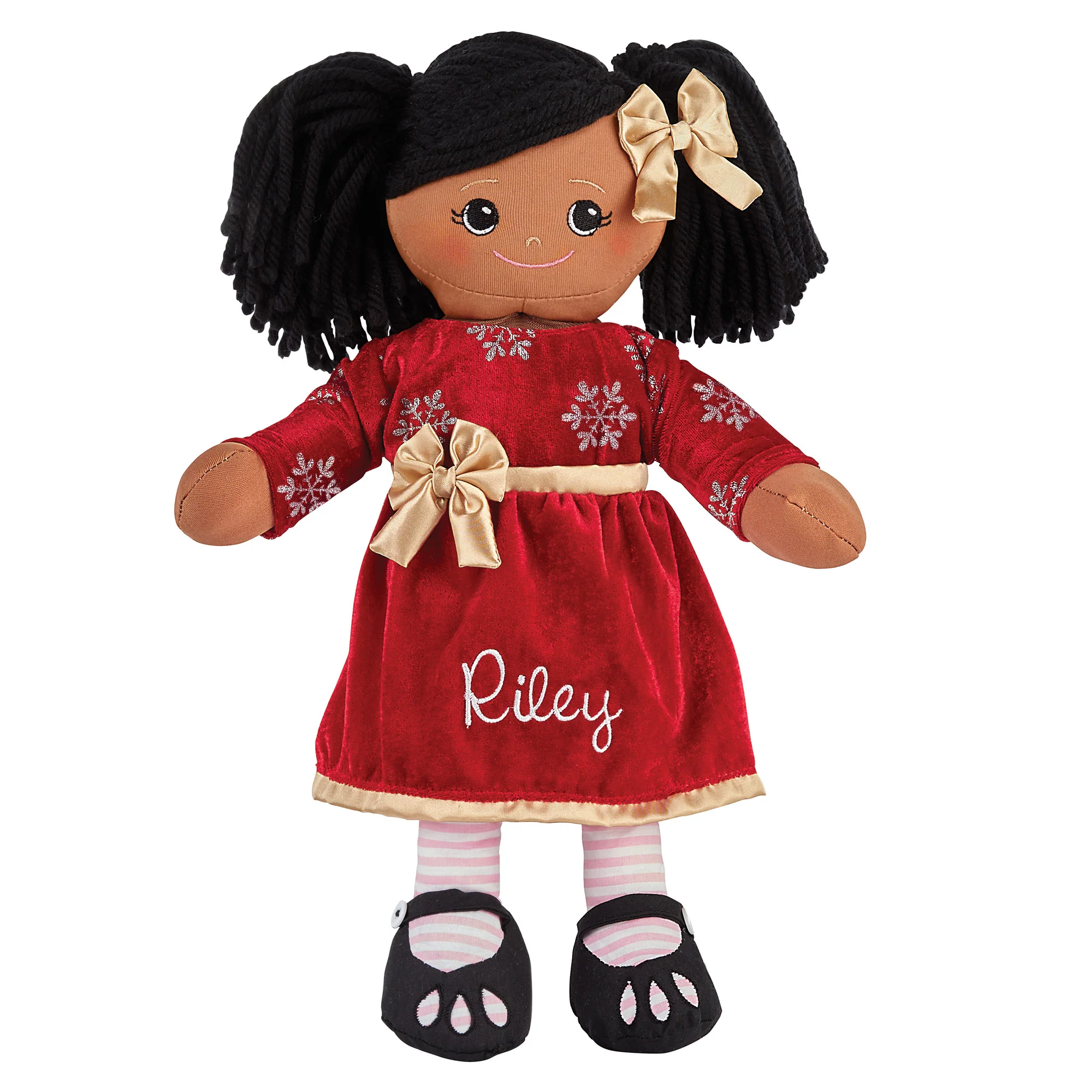 Personalized Rag Doll with Holiday Dress - Image 7