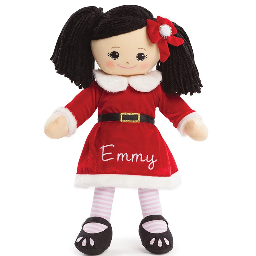 Personalized Santa Dress Christmas Rag Dolls - Image 7