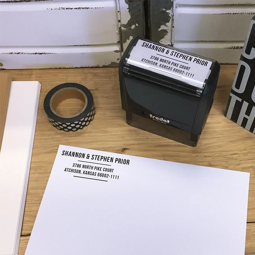 Personalized Self Inking Address Stamps - Image 3