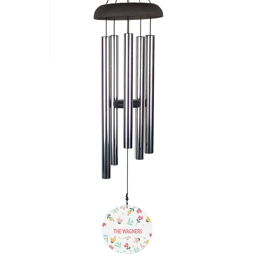 Personalized Spring Floral Wind Chime - Image 3