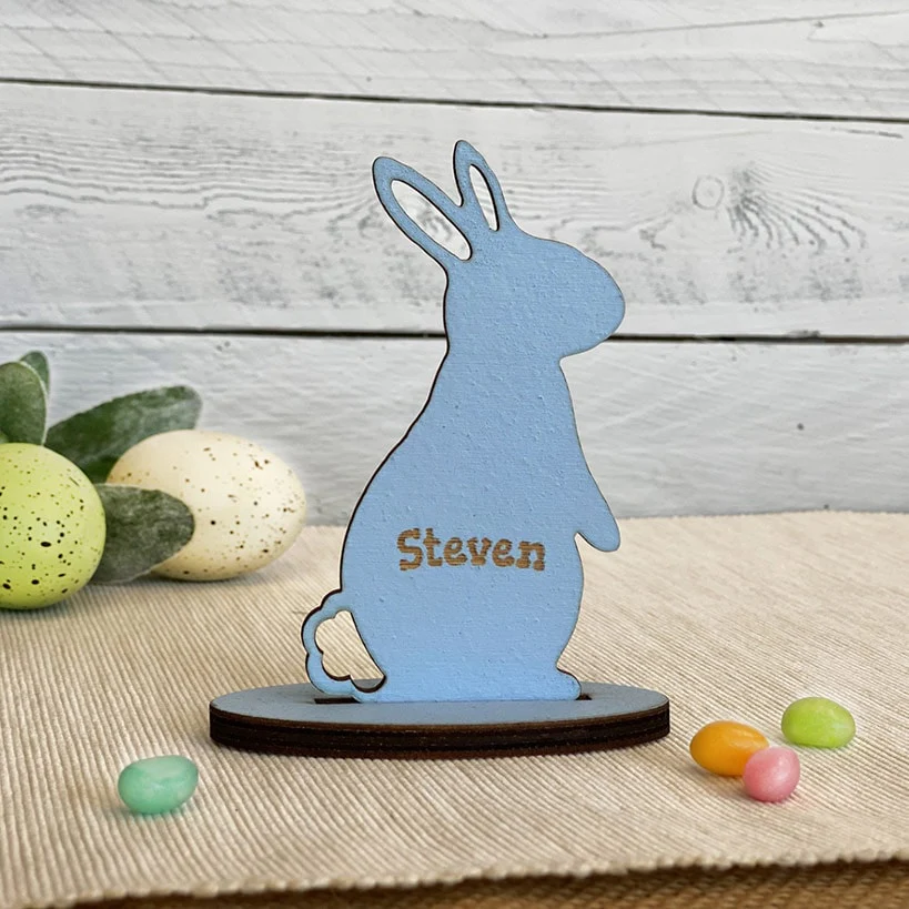 Personalized Standing Bunny Wood Gifts - Image 3