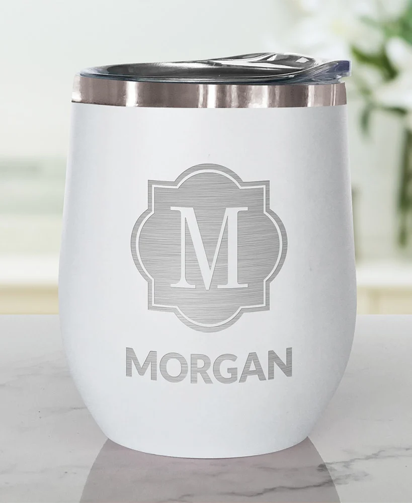 Personalized Stemless Wine Tumbler Insulated Stainless Steel 12oz - Image 2