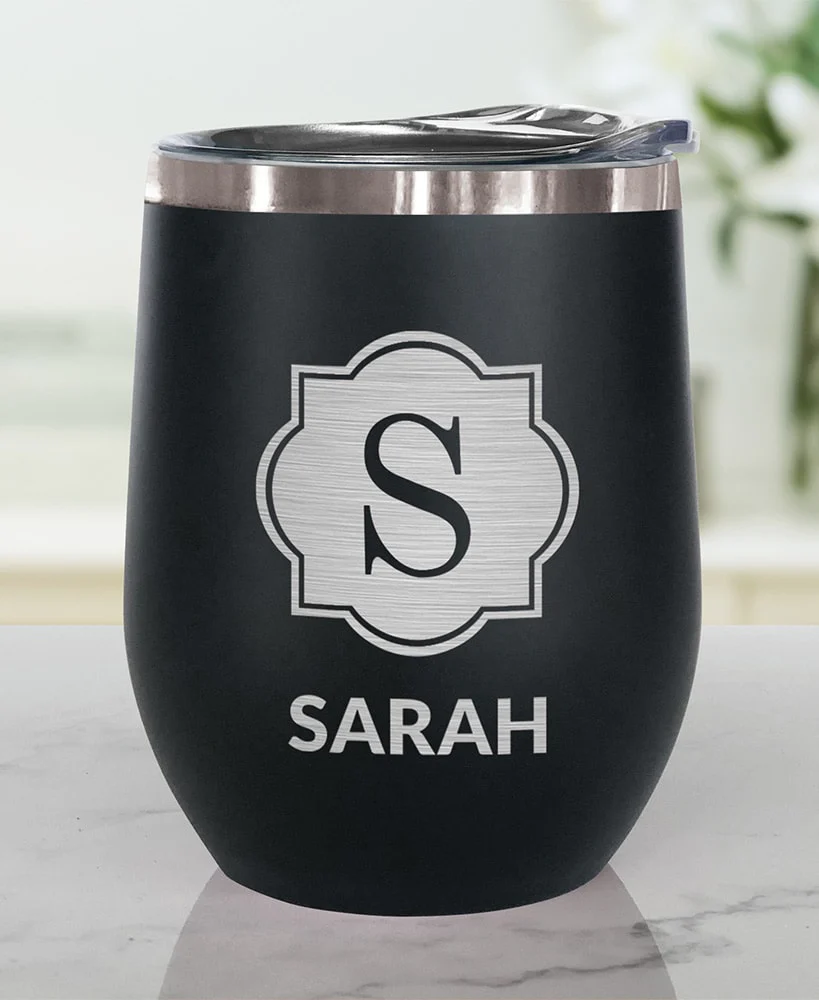 Personalized Stemless Wine Tumbler Insulated Stainless Steel 12oz - Image 3