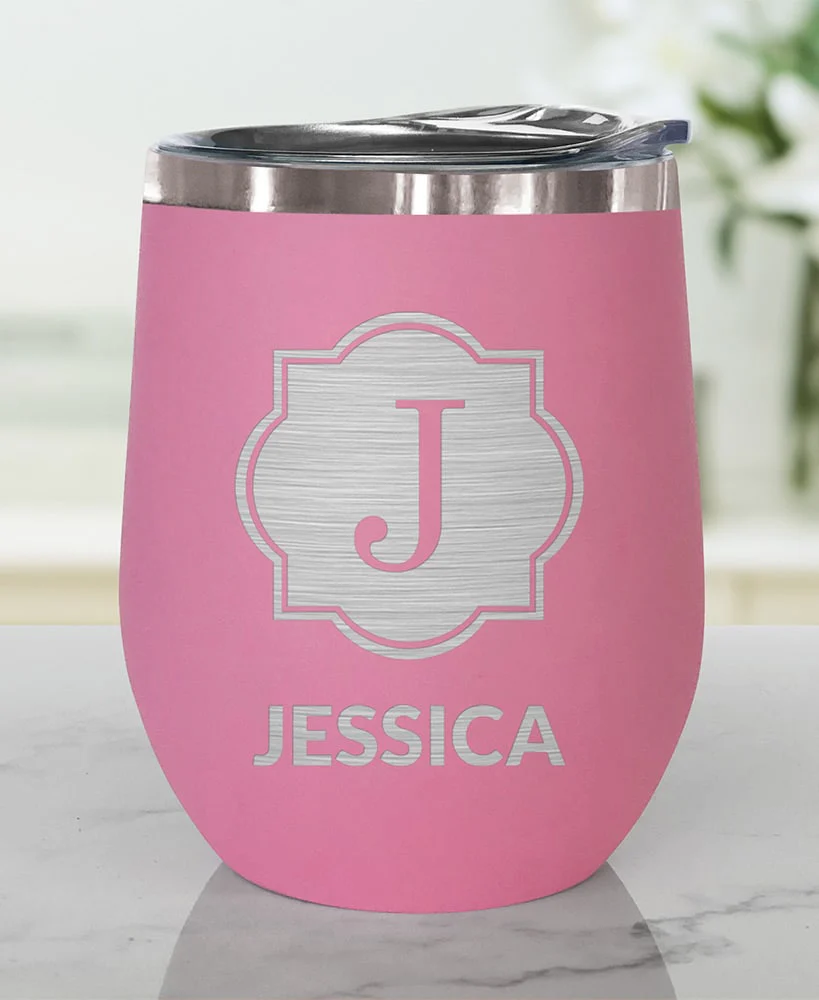 Personalized Stemless Wine Tumbler Insulated Stainless Steel 12oz - Image 4