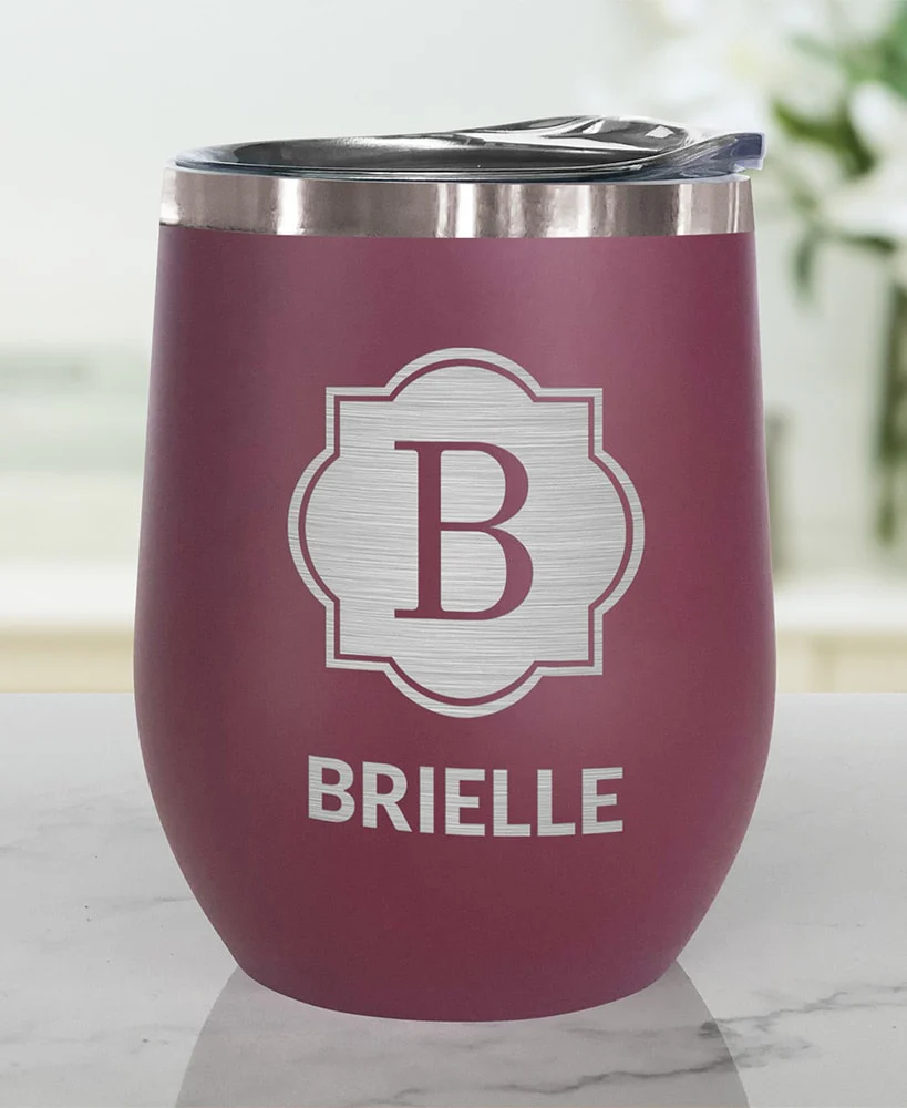 Personalized Stemless Wine Tumbler Insulated Stainless Steel 12oz - Image 5