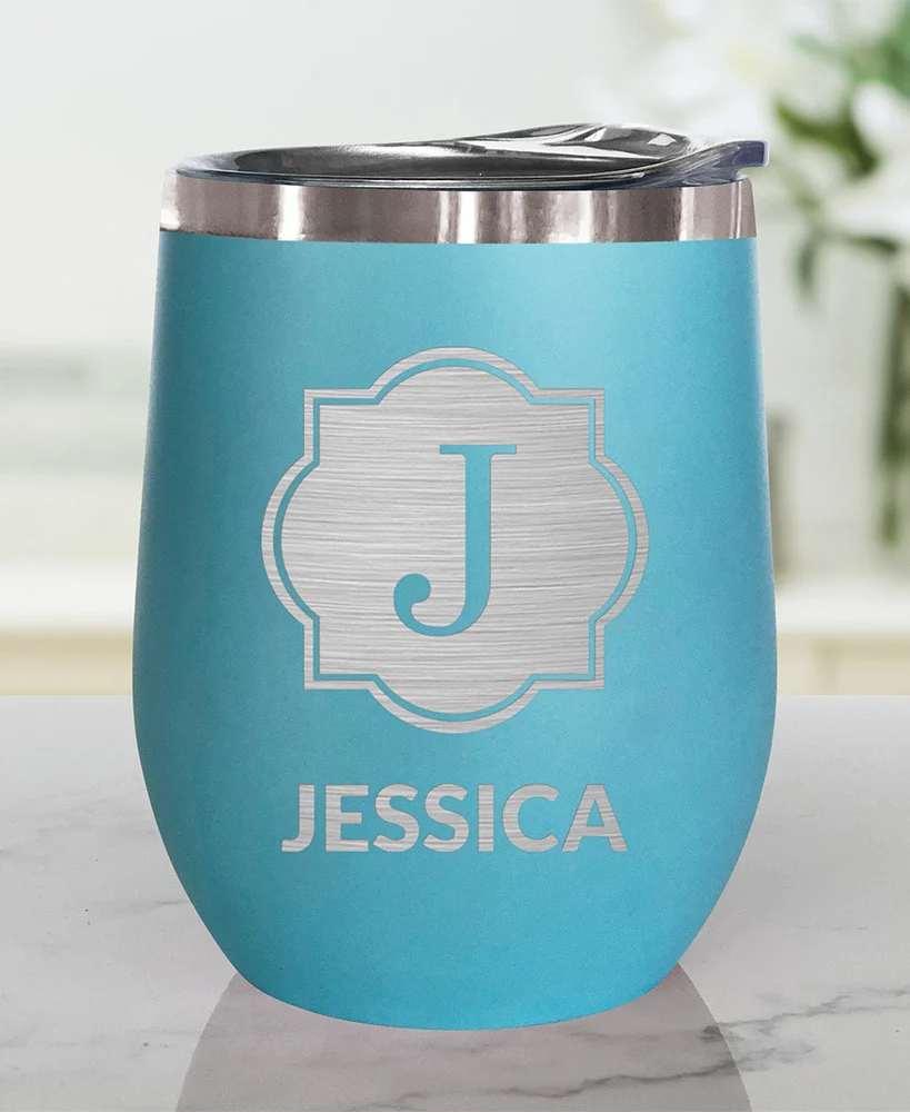 Personalized Stemless Wine Tumbler Insulated Stainless Steel 12oz - Image 6