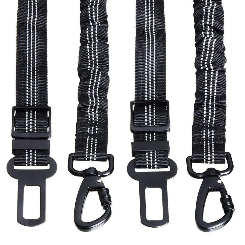 Pet Bungee Seat Belts Set of 2,Expands 21" with Rotating Clamp - Image 3
