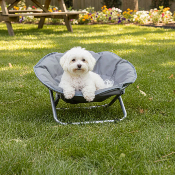Pet Moon Chair Bed Foldable Indoor Outdoor Elevated Adjustable Height - Image 7