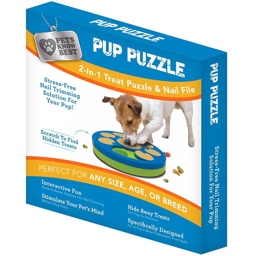 Pets Know Best™ 2-In-1 Interactive Toy - Treat Puzzle and Nail File - Image 4