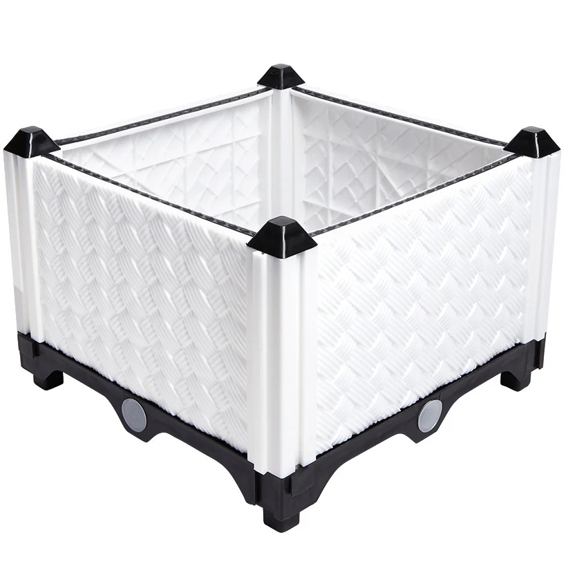 Planter Garden Plastic 12 Inch Raised Self Watering Black Or White - Image 7