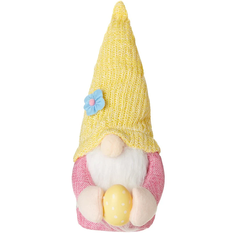 Plush Easter Gnomes Holding Eggs - Yellow, Blue, or Bunny Hat - Image 4