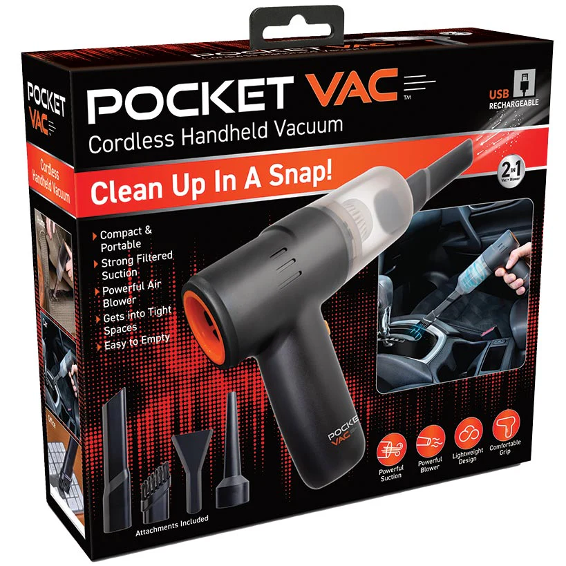 Pocket Vac™ Cordless Portable Handheld Vacuum - Image 2