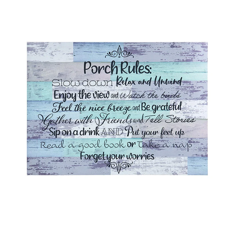 Porch Rules Indoor/Outdoor Area, Accent, or Runner Rug - Image 5