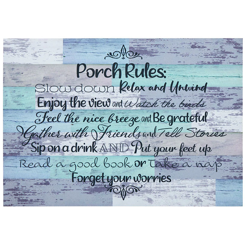 Porch Rules Indoor/Outdoor Area, Accent, or Runner Rug - Image 7