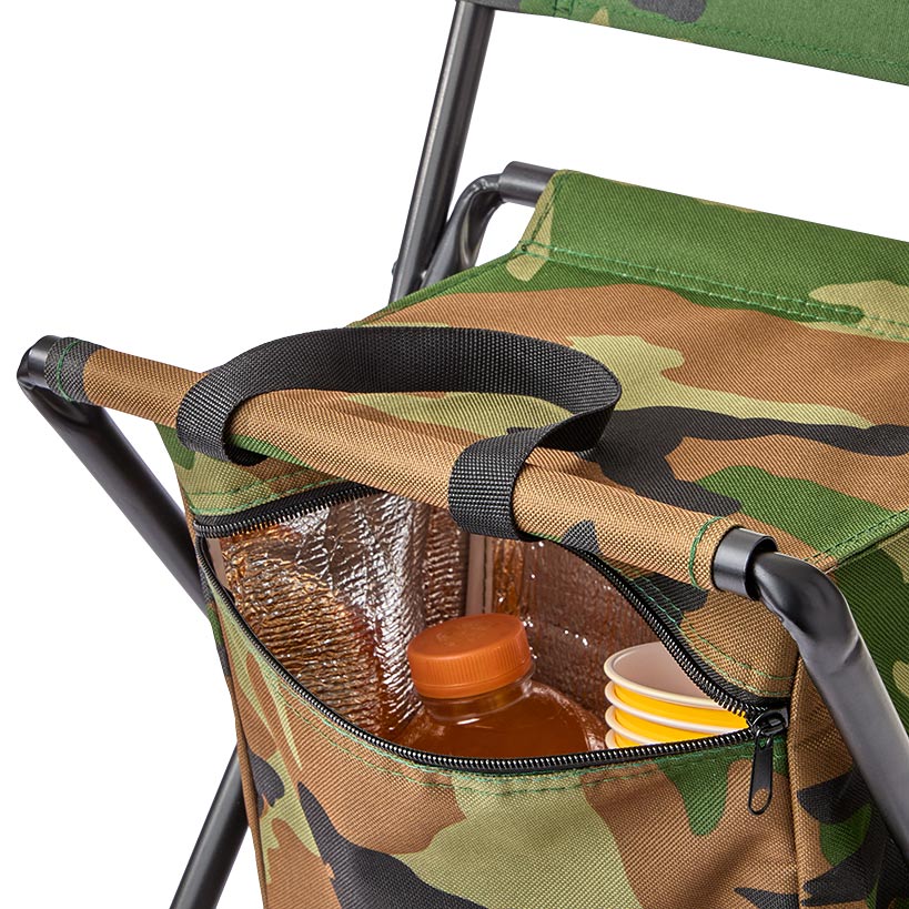 Portable Folding Outdoor Chair Lightweight Insulated Bag Camo Print - Image 3