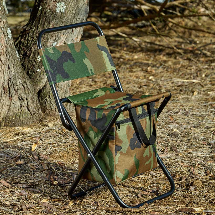 Portable Folding Outdoor Chair Lightweight Insulated Bag Camo Print - Image 6