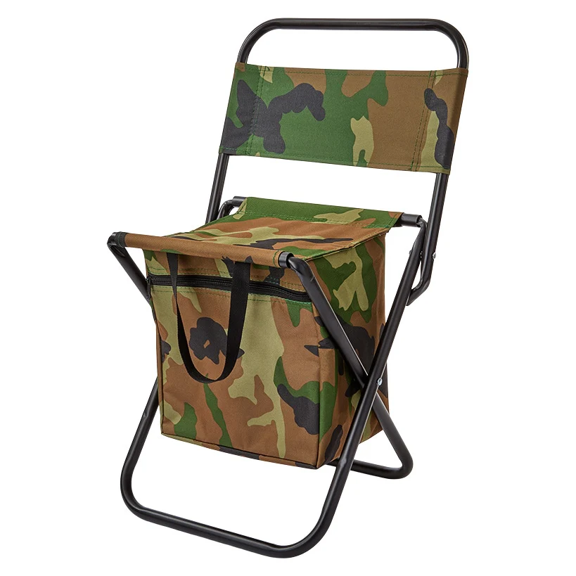 Portable Folding Outdoor Chair Lightweight Insulated Bag Camo Print - Image 7