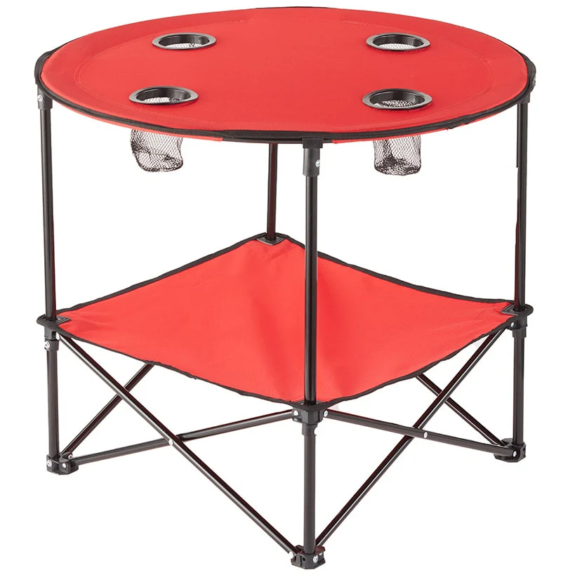 Portable Folding Picnic Table with Shelf - Waterproof, Perfect For Outdoors - Image 3