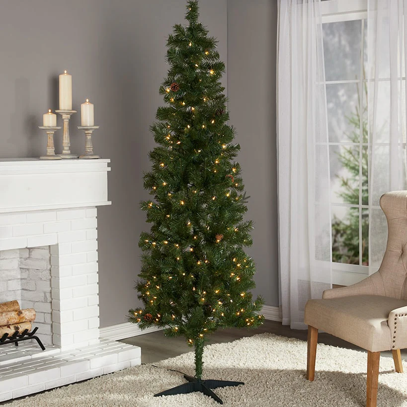 Prelit Slim Christmas Tree - 7 Ft - Image 2