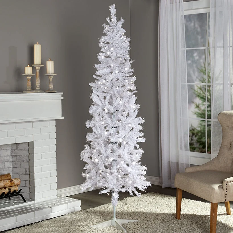Prelit Slim Christmas Tree - 7 Ft - Image 3