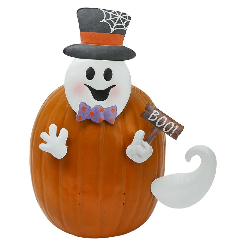 Pumpkin Decorating Kits Metal In Cat Ghost Bird Or Skeleton Characters - Image 6