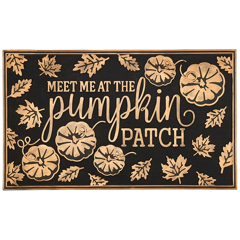Pumpkin Patch Rubber Doormat or Set of 2 Rubber Stair Treads - Image 4
