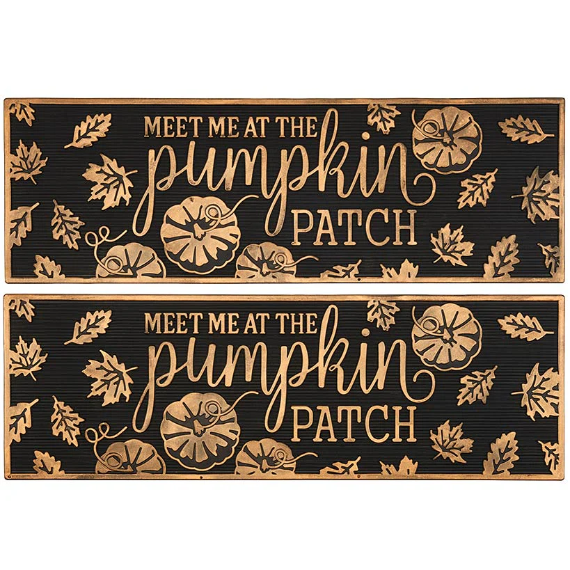 Pumpkin Patch Rubber Doormat or Set of 2 Rubber Stair Treads - Image 5