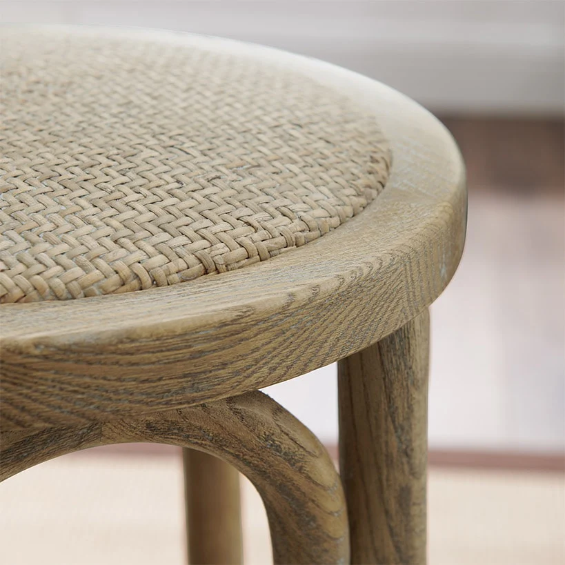 Rae Rattan Seat Backless Counter Stool - Image 3