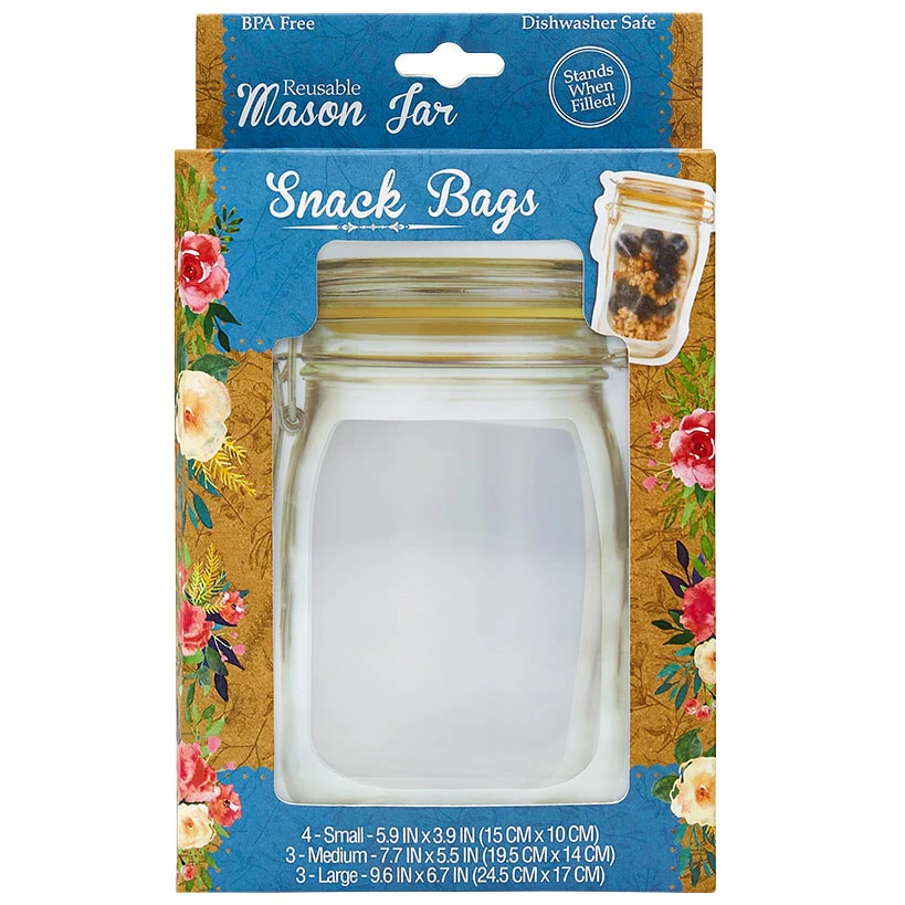 Resealable Snack Bags - Set of 10 - Image 2