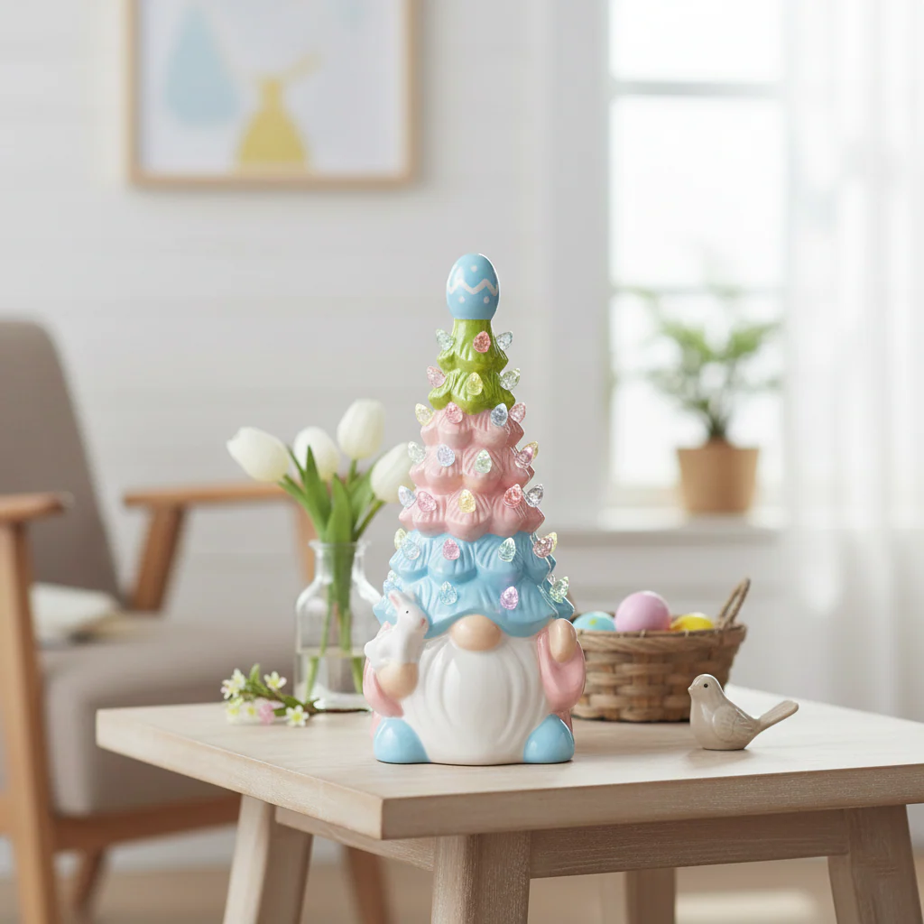 Retro Easter Lighted Gnome Tree - Small or Large - Image 2
