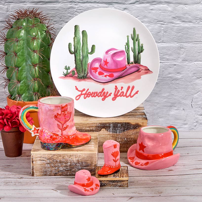 Rodeo Ready 12" Round Serving Plate in Melamine - Image 3