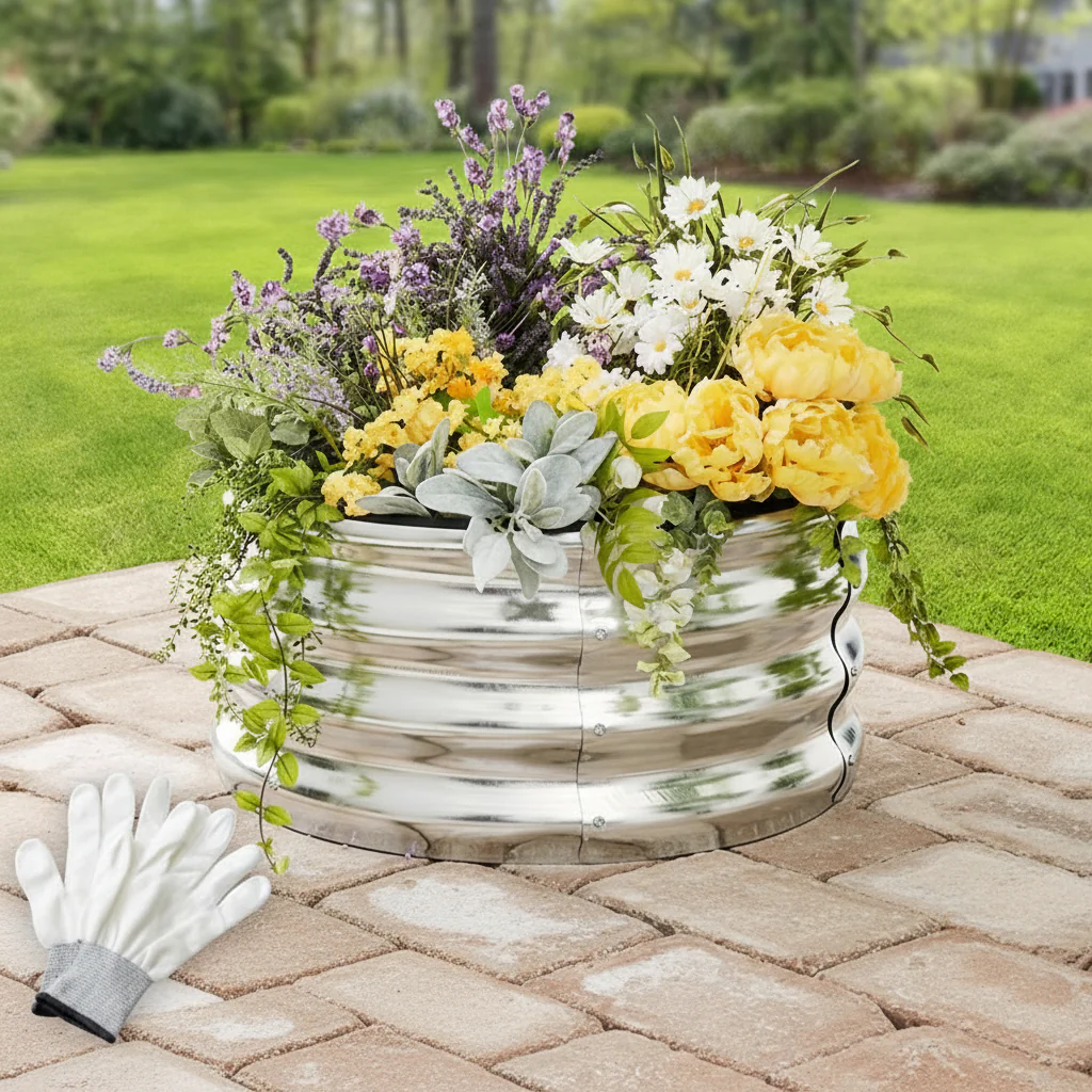 Round Galvanized Raised Garden Bed Kit - Image 3
