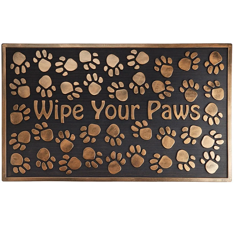 Rubber Stair Treads Set of 2 or Doormat, Wipe Your Paws - Image 4