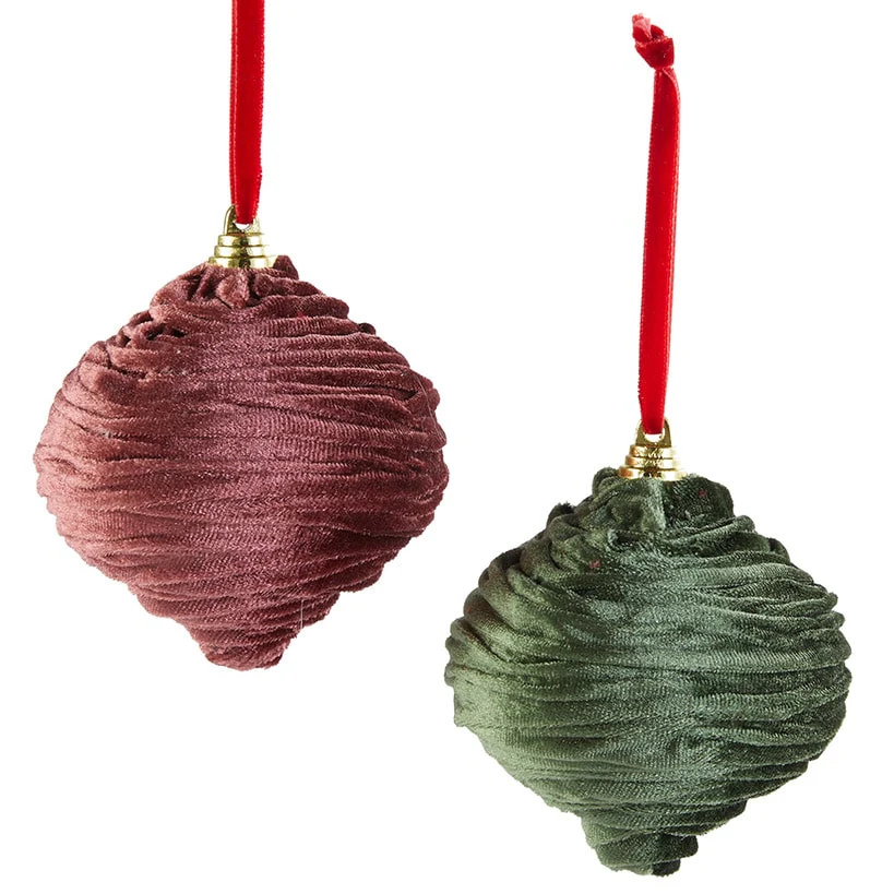 Ruffled Arabesque Ornaments Set of 2 - Image 2