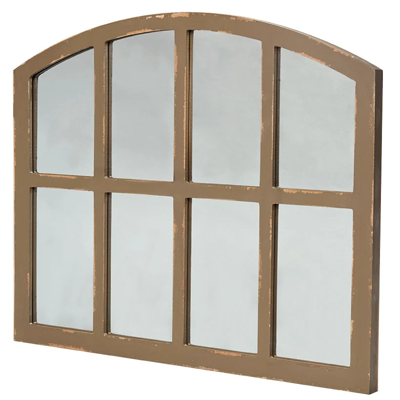 Rustic Country Window Pane Mirror - Black, Dark Brown, or White - Image 6