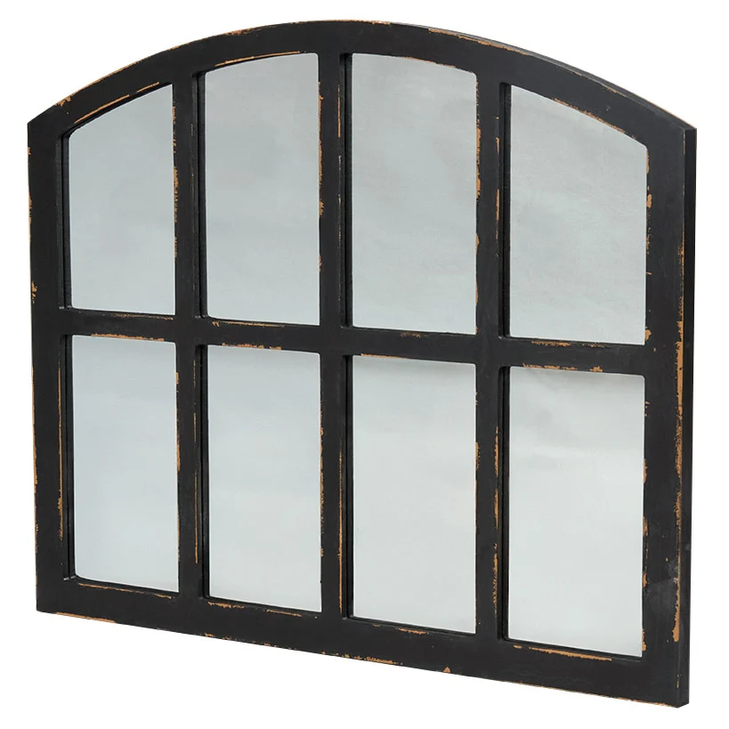 Rustic Country Window Pane Mirror - Black, Dark Brown, or White - Image 7