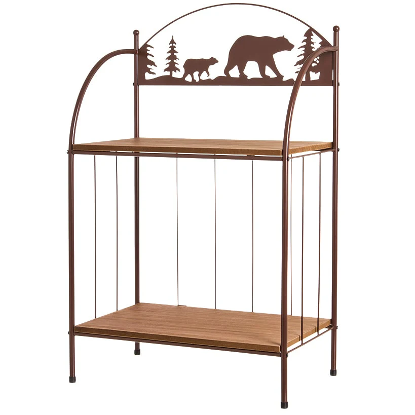 Rustic Lodge Bear Towel Holder - Image 3