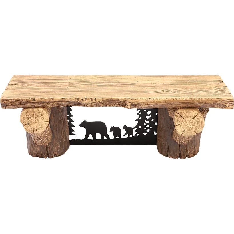 Rustic Lodge Style Floating Wall Shelf 15" - Image 3