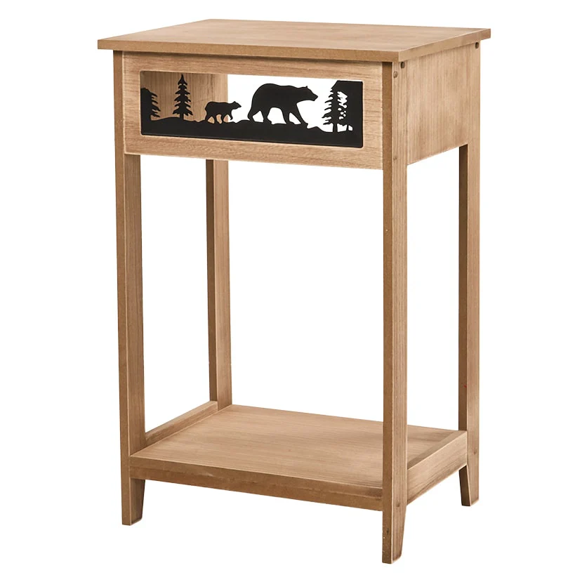 Rustic Lodge Style Side Table - Image 3