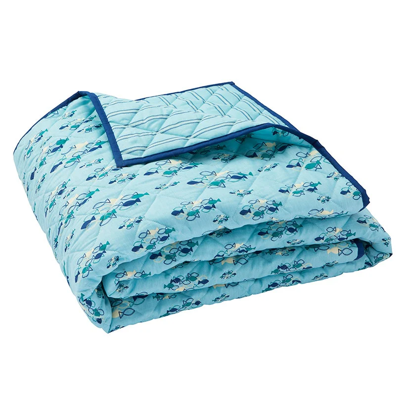 School of Fish Reversible Full/Queen or King Quilt or Sham - Image 3