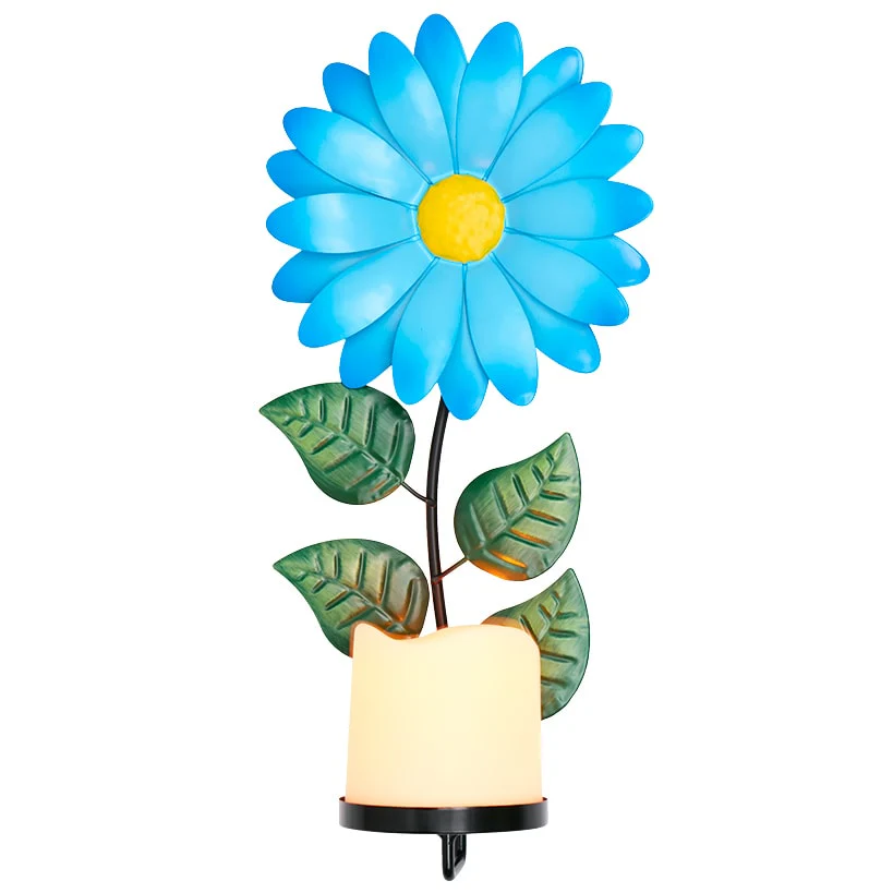 Sconce Flower LED Candle In Daisy Forget Me Not Hibiscus Or Sunflower - Image 7