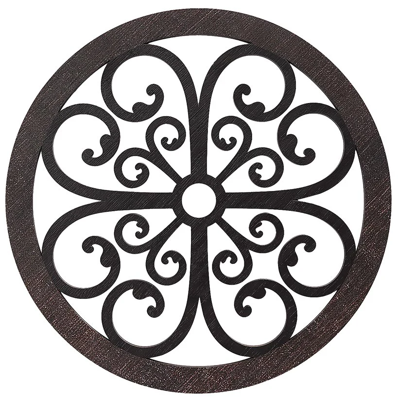 Scrolled Wall Medallion Elegant Metal Wall Art Decor - Image 7