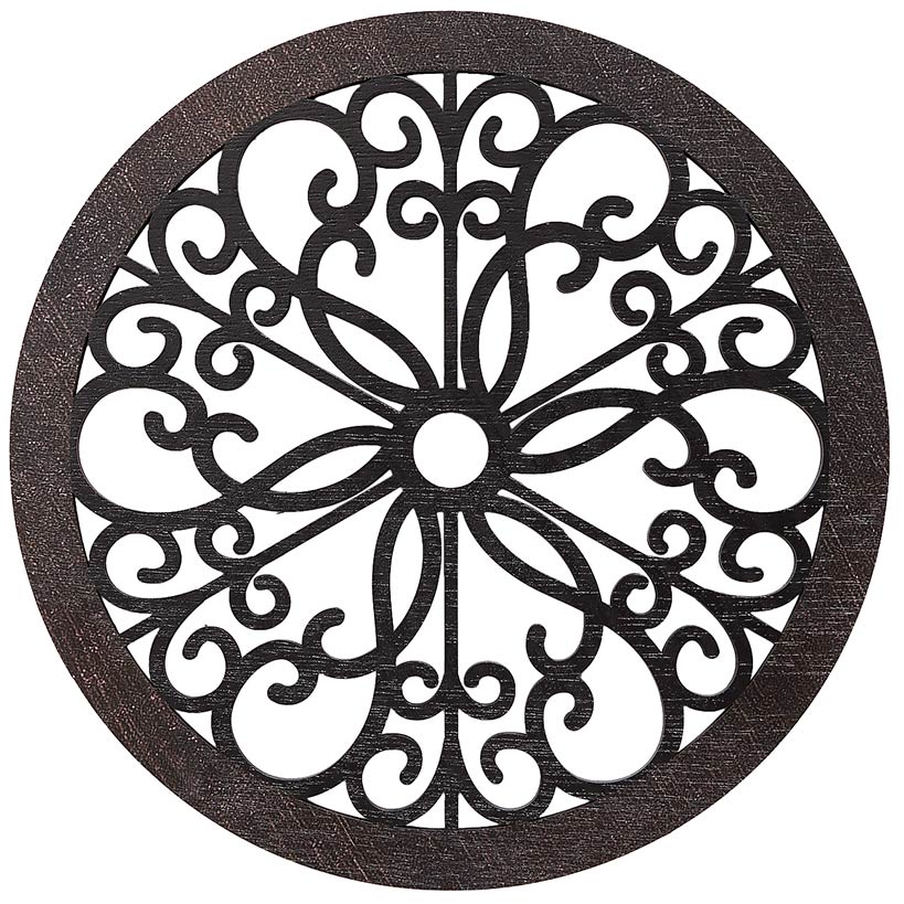 Scrolled Wall Medallion Elegant Metal Wall Art Decor - Image 9