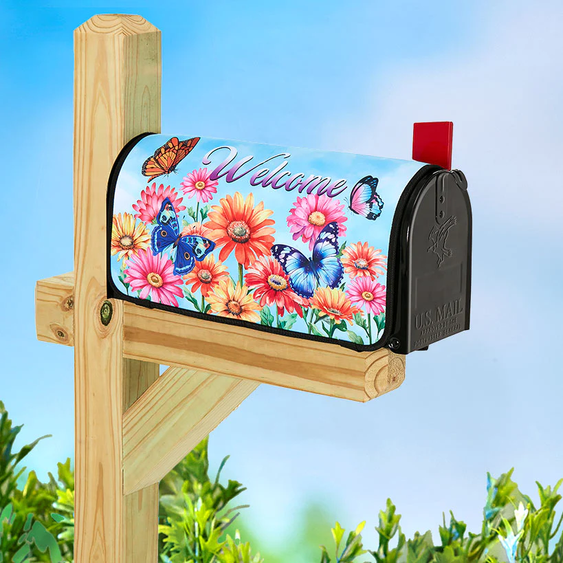 Seasonal Spring Ladybug or Butterfly Mailbox Cover - Image 2